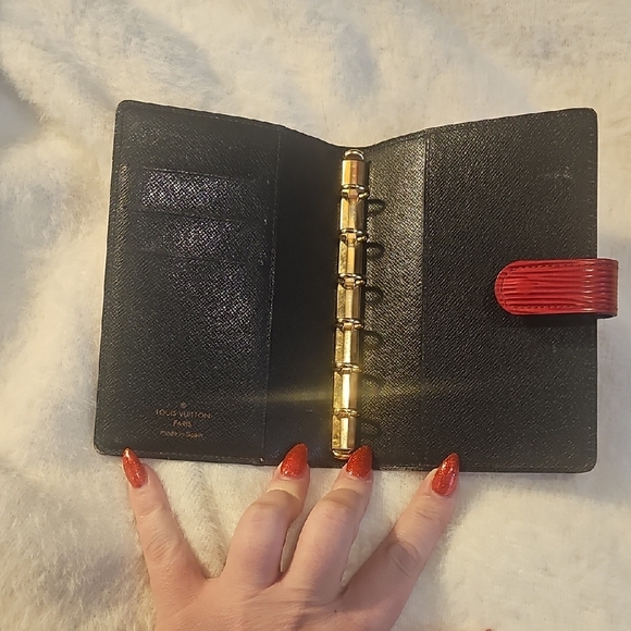 Red Textured Agenda